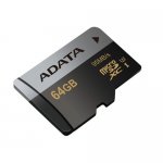 Adata Premier Pro microSDXC/SDHC 64GB UHS-I U3 (клас 10) - MicroSDXC U3 памет със SD адаптер за устройства с MicroSD (подходяща за 4K видео и GoPro) 1