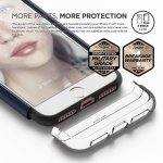 Elago S7 Glide Case + HD Clear Film - поликарбонатов кейс и HD покритие за iPhone 8, iPhone 7 (тъмносин-прозрачен) 2
