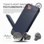 Elago S7 Glide Case + HD Clear Film - поликарбонатов кейс и HD покритие за iPhone 8, iPhone 7 (тъмносин-прозрачен) 5