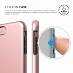 Elago S7 Glide Case + HD Clear Film - поликарбонатов кейс и HD покритие за iPhone 8, iPhone 7 (розово злато) 4