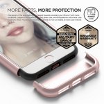 Elago S7 Glide Case + HD Clear Film - поликарбонатов кейс и HD покритие за iPhone 8, iPhone 7 (розово злато) 2