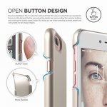 Elago S7 Slim Fit 2 Case + HD Clear Film - поликарбонатов кейс и HD покритие за iPhone 8 Plus, iPhone 7 Plus (златист) 1