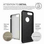 Elago S7 Slim Fit Soft Case + HD Clear Film - тънък силиконов калъф и HD покритие за iPhone 8 Plus, iPhone 7 Plus (черен-мат) 6