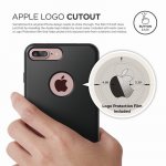 Elago S7 Slim Fit Soft Case + HD Clear Film - тънък силиконов калъф и HD покритие за iPhone 8 Plus, iPhone 7 Plus (черен-мат) 4