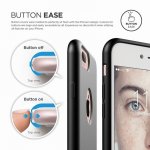 Elago S7 Slim Fit Soft Case + HD Clear Film - тънък силиконов калъф и HD покритие за iPhone 8 Plus, iPhone 7 Plus (черен-мат) 3