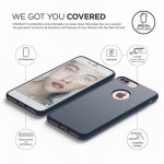 Elago S7 Slim Fit Soft Case + HD Clear Film - тънък силиконов калъф и HD покритие за iPhone 8 Plus, iPhone 7 Plus (тъмносин) 3