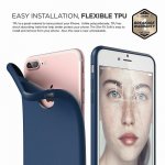 Elago S7 Slim Fit Soft Case + HD Clear Film - тънък силиконов калъф и HD покритие за iPhone 8 Plus, iPhone 7 Plus (тъмносин) 1
