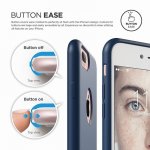 Elago S7 Slim Fit Soft Case + HD Clear Film - тънък силиконов калъф и HD покритие за iPhone 8 Plus, iPhone 7 Plus (тъмносин) 2