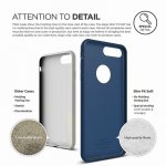 Elago S7 Slim Fit Soft Case + HD Clear Film - тънък силиконов калъф и HD покритие за iPhone 8 Plus, iPhone 7 Plus (тъмносин) 6