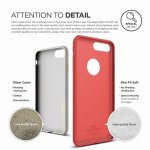 Elago S7 Slim Fit Soft Case + HD Clear Film - тънък силиконов калъф и HD покритие за iPhone 8 Plus, iPhone 7 Plus (червен) 6