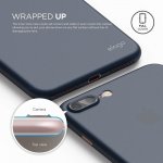 Elago Inner Core Case - тънък полипропиленов кейс (0.4 mm) и HD покритие за iPhone 8 Plus, iPhone 7 Plus (тъмносин) 5
