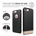Elago S7 Glide Case + HD Clear Film - поликарбонатов кейс и HD покритие за iPhone 8 Plus, iPhone 7 Plus (черен-златист) 4