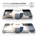 Elago S7 Glide Case + HD Clear Film - поликарбонатов кейс и HD покритие за iPhone 8 Plus, iPhone 7 Plus (златист-тъмносин) 2