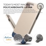 Elago S7 Glide Case + HD Clear Film - поликарбонатов кейс и HD покритие за iPhone 8 Plus, iPhone 7 Plus (златист-тъмносин) 6