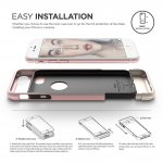 Elago S7 Glide Case + HD Clear Film - поликарбонатов кейс и HD покритие за iPhone 8 Plus, iPhone 7 Plus (розово злато) 3