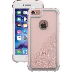 Ballistic Jewel Essence Case - хибриден удароустойчив кейс за iPhone 8, iPhone 7 (прозрачен с розови мотиви) 2