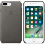 Apple iPhone Leather Case - оригинален кожен кейс (естествена кожа) за iPhone 8 Plus, iPhone 7 Plus (сив) 2