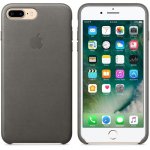 Apple iPhone Leather Case - оригинален кожен кейс (естествена кожа) за iPhone 8 Plus, iPhone 7 Plus (сив) 4