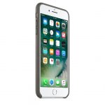 Apple iPhone Leather Case - оригинален кожен кейс (естествена кожа) за iPhone 8 Plus, iPhone 7 Plus (сив) 1