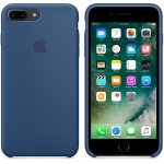Apple Silicone Case - оригинален силиконов кейс за iPhone 8 Plus, iPhone 7 Plus (син) 4