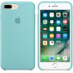 Apple Silicone Case - оригинален силиконов кейс за iPhone 8 Plus, iPhone 7 Plus (морско синьо) 2
