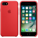 Apple Silicone Case - оригинален силиконов кейс за iPhone 8, iPhone 7 (червен) 2