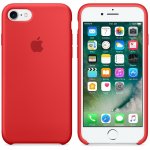 Apple Silicone Case - оригинален силиконов кейс за iPhone 8, iPhone 7 (червен) 3