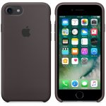 Apple Silicone Case - оригинален силиконов кейс за iPhone 8, iPhone 7 (тъмнокафяв) 3