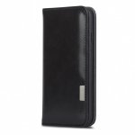 Moshi Overture Flip Wallet Case - кожен/текстилен калъф, тип портфейл и поставка за iPhone 8 Plus, iPhone 7 Plus (черен) 1