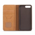 Moshi Overture Flip Wallet Case - кожен/текстилен калъф, тип портфейл и поставка за iPhone 8 Plus, iPhone 7 Plus (розов) 3