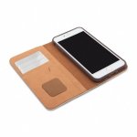 Moshi Overture Flip Wallet Case - кожен/текстилен калъф, тип портфейл и поставка за iPhone 8 Plus, iPhone 7 Plus (бежов) 2