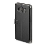 4smarts Supremo Book Flip Case - кожен калъф с поставка и отделение за кр. карта за Samsung Galaxy J3 (2016) (черен) 1