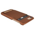 Verus Simpli Leather Case - кожен кейс с поставка и джоб за кредитна карта за iPhone 8, iPhone 7 (кафяв) 2