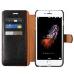Verus Dandy Layered Case - кожен калъф, тип портфейл за iPhone 8, iPhone 7 (черен) 2