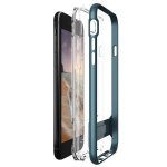 Verus Crystal Bumper Case - хибриден удароустойчив кейс за iPhone 8, iPhone 7 (син-прозрачен) 2