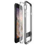 Verus Crystal Bumper Case - хибриден удароустойчив кейс за iPhone 8, iPhone 7 (сив-прозрачен) 1
