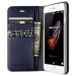 Verus Genuine Croco Diary Case - кожен калъф (естествена кожа), тип портфейл за iPhone 8, iPhone 7 (сив) 1