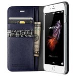 Verus Genuine Croco Diary Case - кожен калъф (естествена кожа), тип портфейл за iPhone 8, iPhone 7 (сив) 1