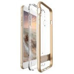 Verus Crystal Bumper Case - хибриден удароустойчив кейс за iPhone 8 Plus, iPhone 7 Plus (златист-прозрачен) 1