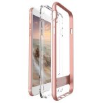 Verus Crystal Bumper Case - хибриден удароустойчив кейс за iPhone 8 Plus, iPhone 7 Plus (розов-прозрачен) 1