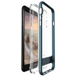 Verus Crystal Bumper Case - хибриден удароустойчив кейс за iPhone 8 Plus, iPhone 7 Plus (син-прозрачен) 1