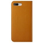 Verus Genuine Leather Diary Case - кожен калъф (естествена кожа), тип портфейл за iPhone 8 Plus, iPhone 7 Plus (кафяв) 3