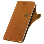 Verus Native Diary Case - кожен калъф (естествена кожа), тип портфейл за iPhone 8 Plus, iPhone 7 Plus (кафяв) 2