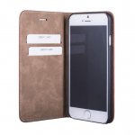 JT Berlin LeatherBook Magic Case - хоризонтален кожен (естествена кожа) калъф тип портфейл за iPhone 8 Plus, iPhone 7 Plus (кафяв) 1