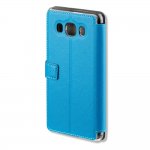 4smarts Supremo Book Flip Case - кожен калъф с поставка и отделение за кр. карта за Samsung Galaxy J3 (2016) (син) 1