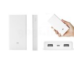 Xiaomi Power Bank 20000 mAh - външна батерия с 2 USB изходa за смартфони, таблети и лаптопи (сребрист) 1