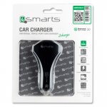 4smarts Ultimate In-Car Quick Charge 3.0 Car Charger 6A - зарядно за кола с технология за бързо зареждане (6 Ампера) с 2 USB изхода и USB-C изход (черен) 5