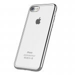Devia Glitter Soft Case - силиконов (TPU) калъф за iPhone 8, iPhone 7 (прозрачен-сребрист) 2