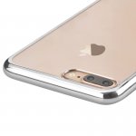 Devia Glitter Soft Case - силиконов (TPU) калъф за iPhone 8, iPhone 7 (прозрачен-сребрист) 3