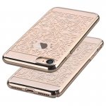 Devia Crystal Baroque Case - поликрабонатов кейс за iPhone 8, iPhone 7 (с кристали Сваровски) (златист) 1